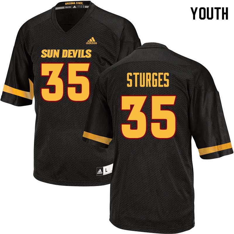 Youth #35 Brock Sturges Arizona State Sun Devils College Football Jerseys Sale-Black